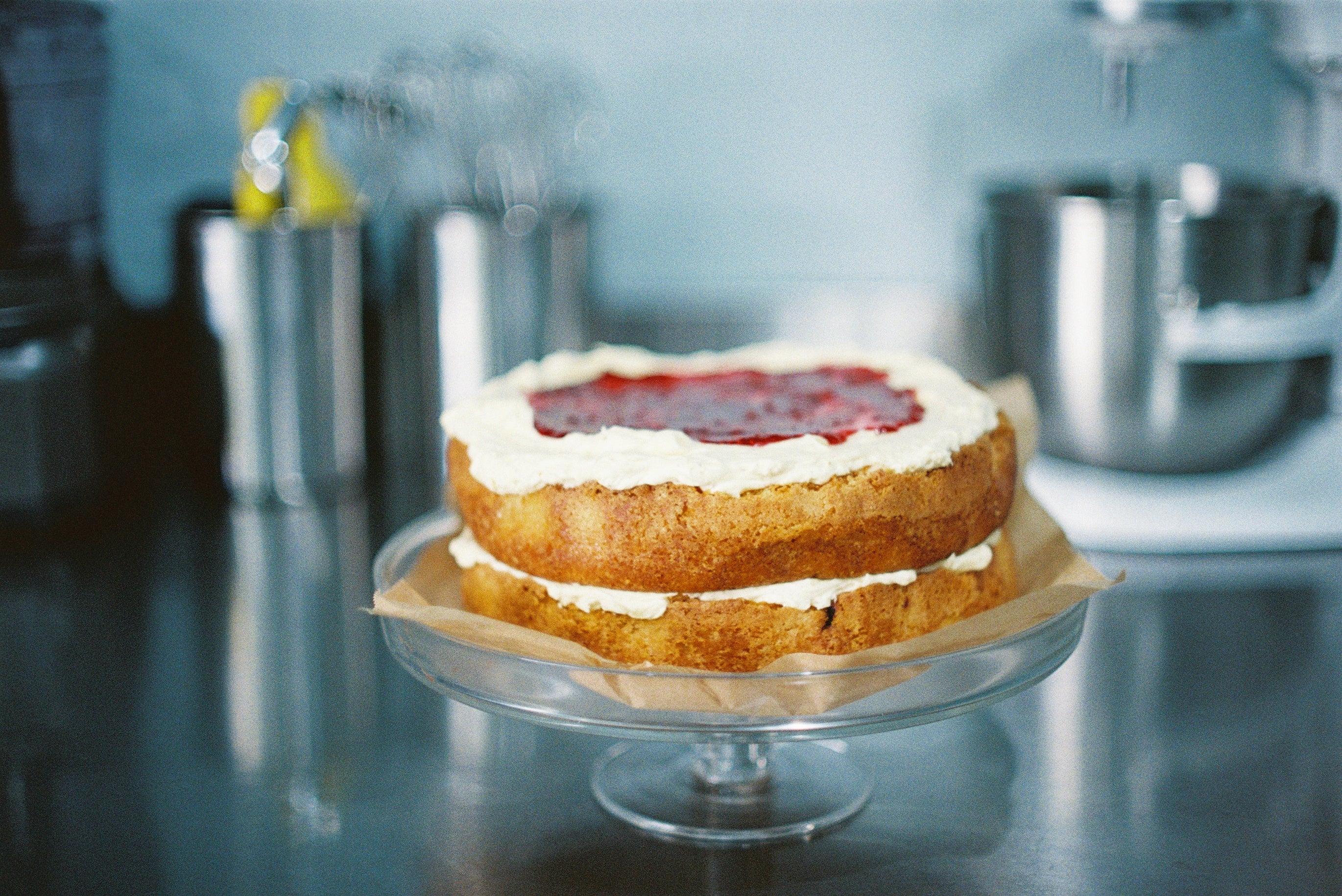Brown Butter Raspberry Cake